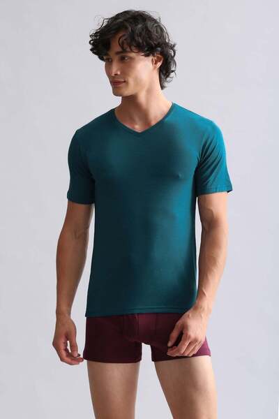 Aytuğ&Mısırlı Egyptian Modal by Tencel Hercules Slim Fit V-Neck Undershirt / ...