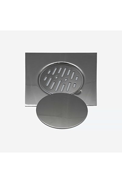Ferplast Small Stainless Steel Floor Drain 20×20 cm with Screw-Fixed Grid |