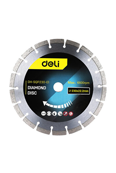 Deli δίσκος κοπής διαμαντέ DH-SQP230-E1, δομικών υλικών, 230mm, 6600rpm