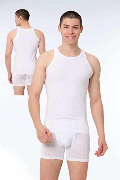 FSM1453 Men's Cotton Halter Neck Sports Lycra Singlet 6-Piece - 1005