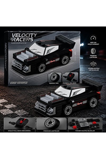 ydn Velocity Racers Çek-Bırak Yapboz Yarış Arabası 7.7/4.6 cm 61 Parça