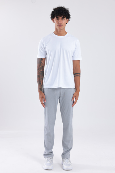 Rowinger Merserize Premium Textured Zipper Pocket Straight Leg Men's Sports P...
