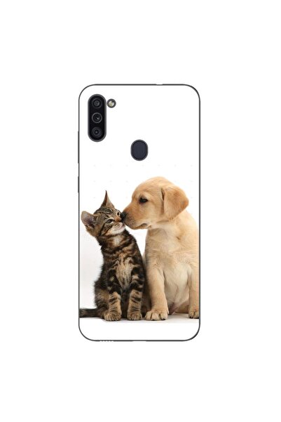 OEM Husa compatibila cu Samsung Galaxy A11 Silicon Gel Tpu Model Pisicuta Cat...