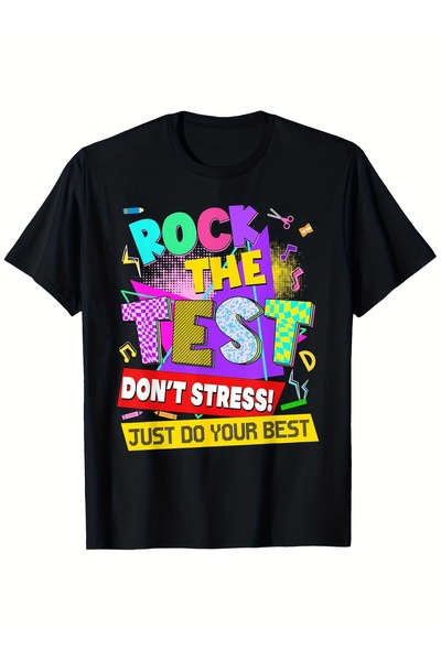 Generic Disco Rock The Test Do You Best Testing Day Teacher Boy Girl TShirt C...