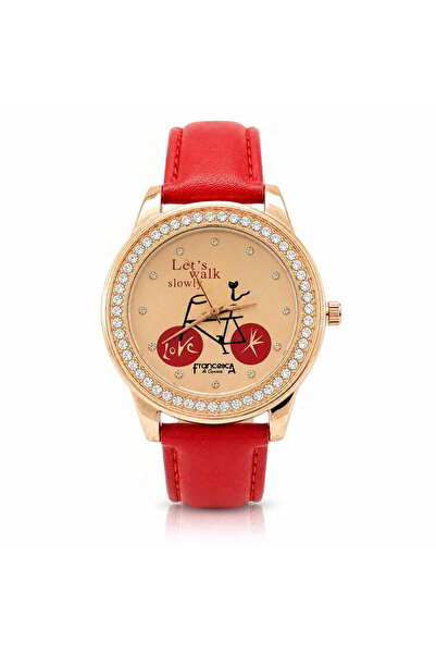 Watch Ceas pentru femei, Casual Francesca di Geneva, Rosu, FF340