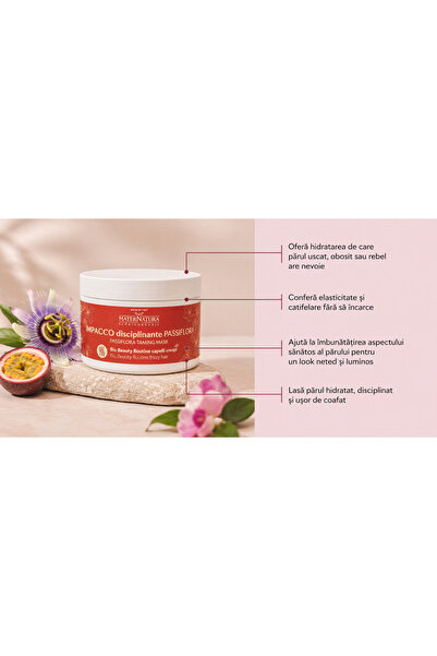MaterNatura Masca Elasticizanta Anti-Frizz Par Cret si Rebel 200ml cu Floarea...