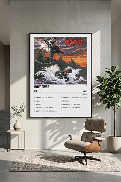 postercraft Dio Holy Diver dizajn albuma drveni poster sa slikom (bez okvira)