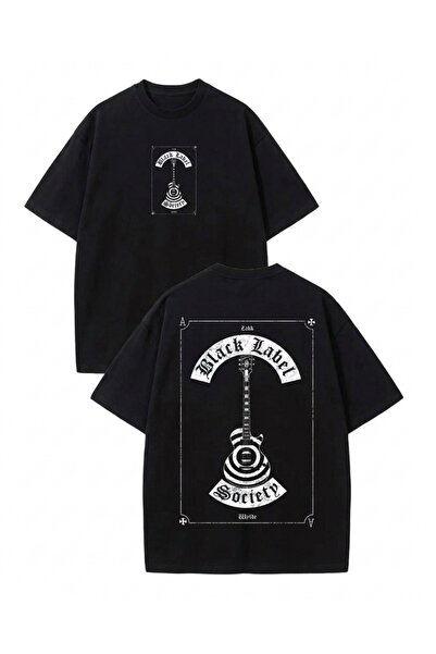 Touz Moda Black Label Society štampana unisex majica prevelikog kroja