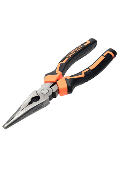 Lawazim 8inch Long Nose Plier Needle Nose Side Cutter for Electrical DIY Repair