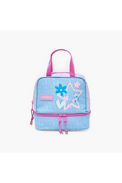 safta Star Print Lunch Bag for Girls 8-13 Years with Double Handle
