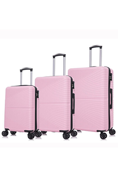 OEM Σετ Σκληρών Βαλιτσών 3 Τεμαχίων Συλλογή Playbags PS1103-SET3. Ροζ