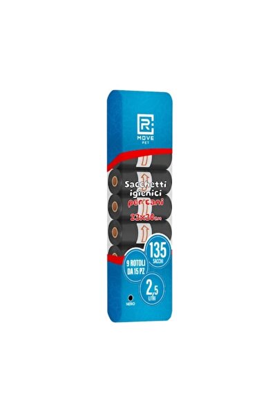Thinq Saci igienici RMove pentru câini, 135 bucăți, 9 role x 15 pungi, 23x30 ...