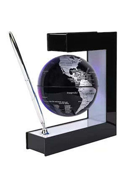 Vivendo Glob pamantesc magnetic plutitor cu iluminare LED forma C cu Pix 17.3...