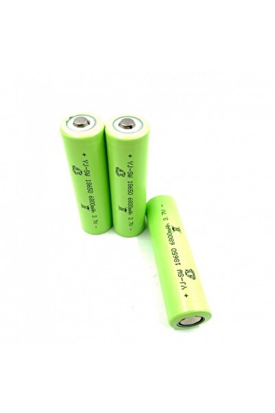 Vivendo Set 3 acumulatori 18650 - 6800mAh, 3,7V, Li-ion