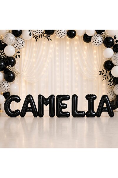 Bibilel Metallic Foil Balloons, Bibilel, CAMELIA Top Bottom Set , Helium or A...