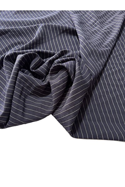 BURSA KUMAŞTAN Striped Modal Fabric Width 140cm Soft Flowing Summer Dress Mat...