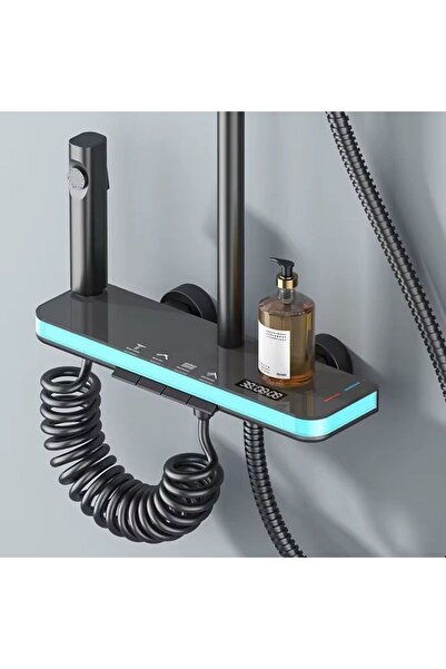 Vivendo Coloana de dus multifunctionala cu para fixa, dus de mana, baterie di...