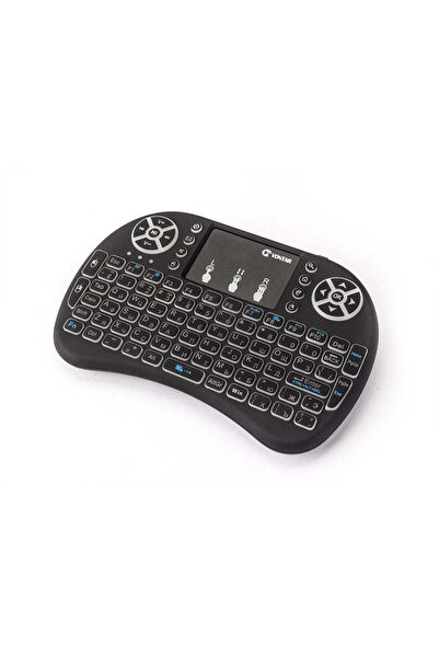 Vivendo Mini tastatură wireless, cu touchpad, iluminată LED pentru PC, Laptop...
