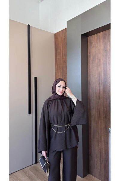 salisburys Women's Bat Sleeve Belted Trousers Oversize Set