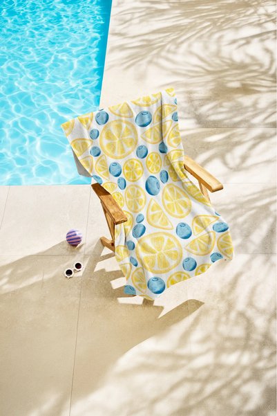 Kokopatik Lemon Patterned Beach Towel