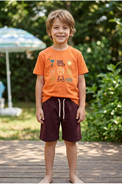 Hafico Boys Summer Concept Printed T-Shirt and Shorts Set