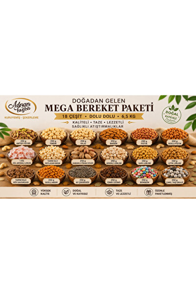 adnantugra Mega Bereket Paketi 18 PARÇA