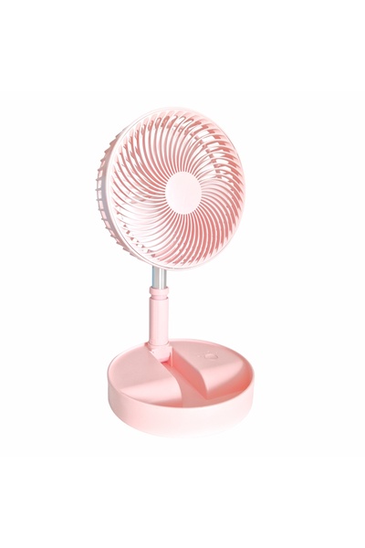 Naimeed Company Ventilator, cu baterie, Naimeed D5838, USB, Roz, 195x862x195mm