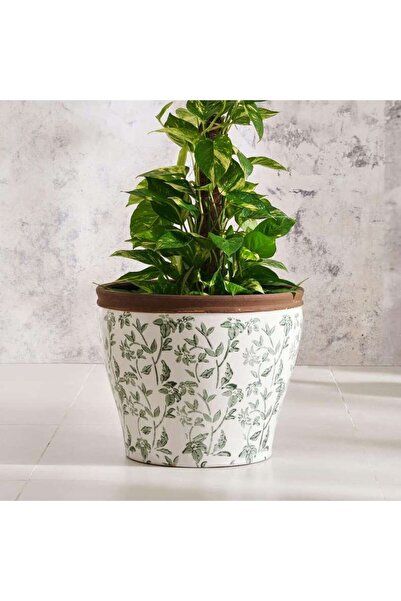 PAN HOME Alban Ceramic Planter 38x38x32.5cm- Green