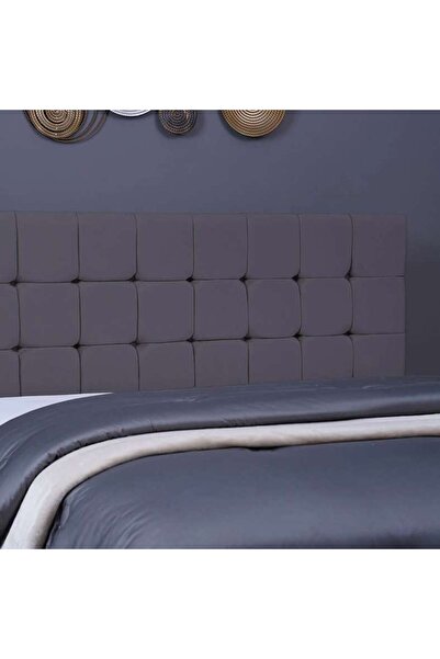 PAN HOME هيرمونيا هيدبورد مخمل رمادي L-200: ارتفاع 125 سم