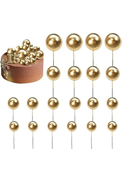 The Bros Cake Decoration, 40 PCS Mini Balloons Cake Topper Foam Ball Cupcake ...