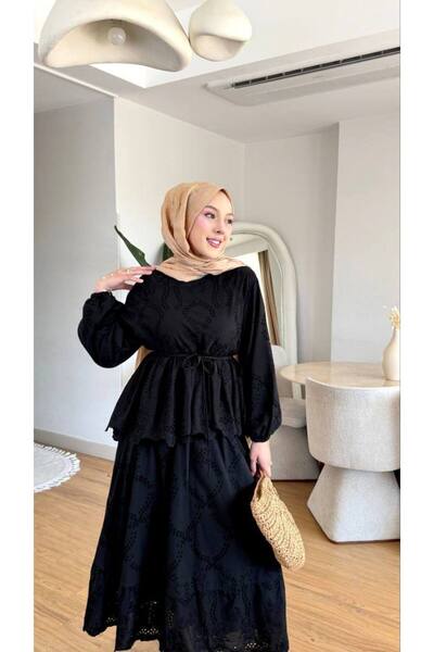 NİLNUR MODA طقم أزرا فيستو للموسم الجديد مبطن