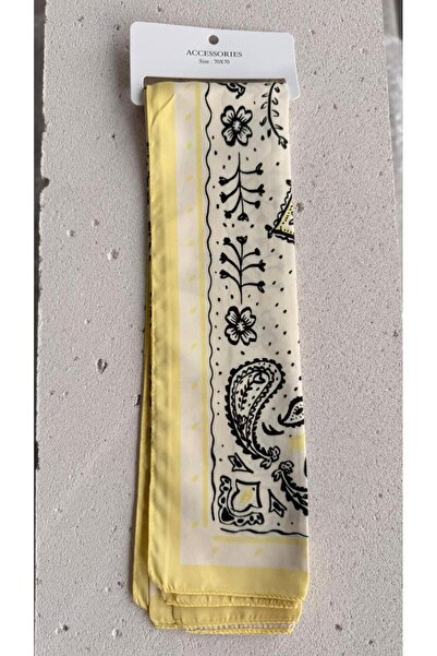 RMATELİER SARI TONLU FULAR 70*70