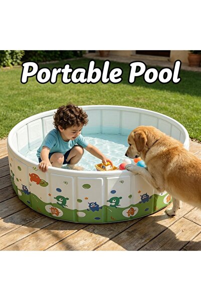 Generic 1 Pvc Foldable Play Pool Ball Pit Sandbox Indoor Outdoor Portable 90C...