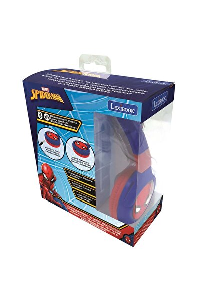 SPIDERMAN Casti pliabile cu fir si bluetooth, Lexibook,