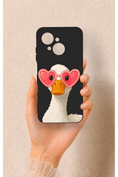 Vip Case Tecno Spark Go1 Uyumlu Aşık Ördek Desenli Silikon Kılıf