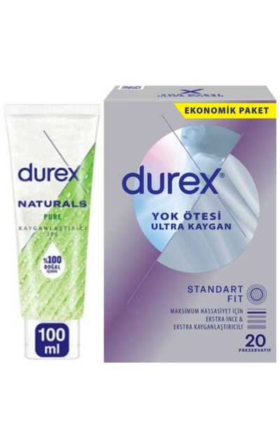 Durex Naturals Pure Kayganlaştırıcı Jel 100 ml Paket Doğal Özlü İçerik + Yok ...
