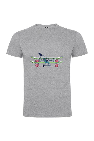 iLovePrints Skateboard Plane Mashup Tshirt