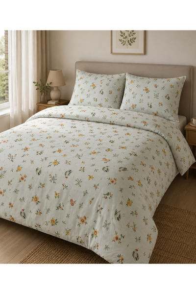 pınarhome collectıon 100% Cotton 59 Threads Reinforced Double Bedding Cover (...