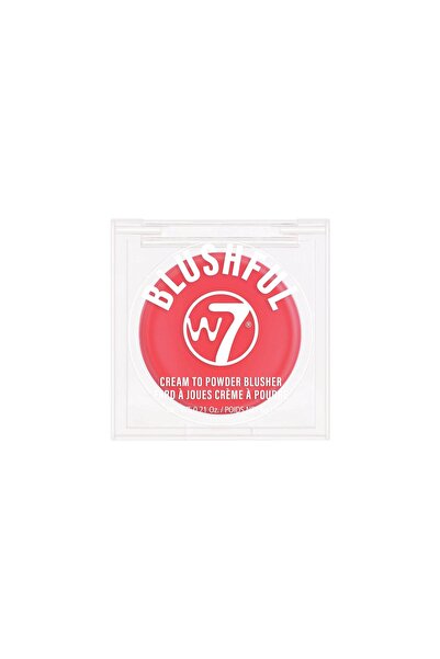 w7 BLUSHFULL CREAM TO POWDER BLUSH FIERY
