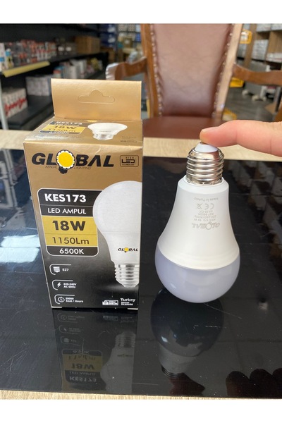 Global 18 Watt Tasarruflu Led Ampul Beyaz Işık