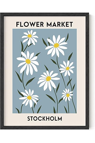 ESSESORIES Flower Market Aesthetic Poster Wall Art Room Decor Self Adhesive