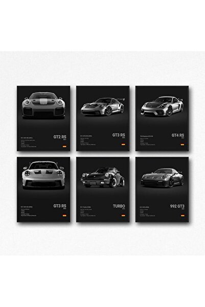 ESSESORIES 911 Gt3rs Car Racing Car Vintage Poster Wall Art Room Decor Self A...