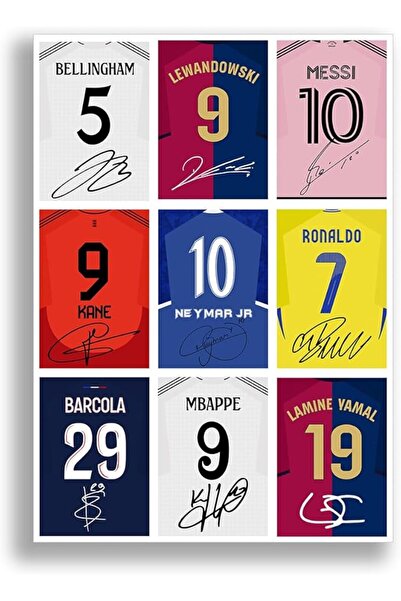 ESSESORIES Lionel Messi Football Poster Wall Art Room Decor Self Adhesive