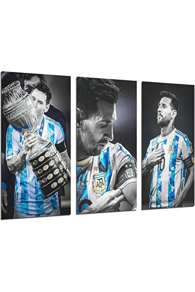 ESSESORIES Lionel Messi Argentina National Team Football Poster Wall Art Set ...