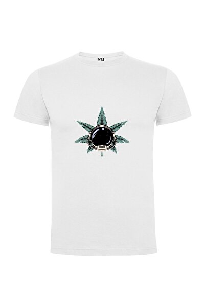iLovePrints Helmeted Pot Leaf Tshirt