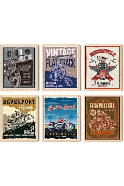 ESSESORIES Antique Motorcycle Rustic Motorcycle Vintage Aesthetic Poster Wall...