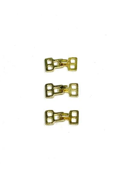 karantuhafiye Metal Cardigan Vest Clip / Metal Clip / Gold / Mini Size 3 Pieces
