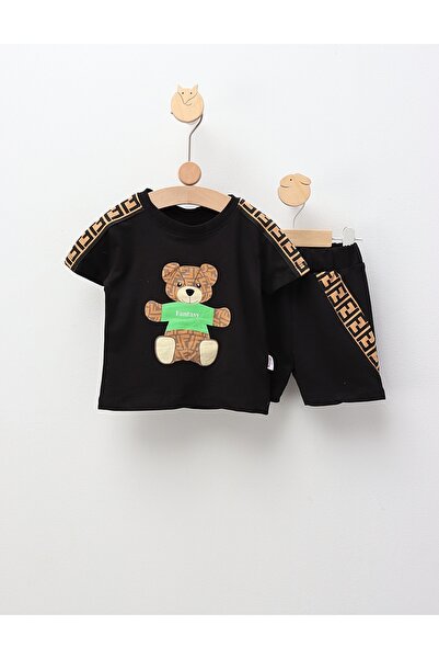 MiniKids Set de vara Fantasy Bear, negru
