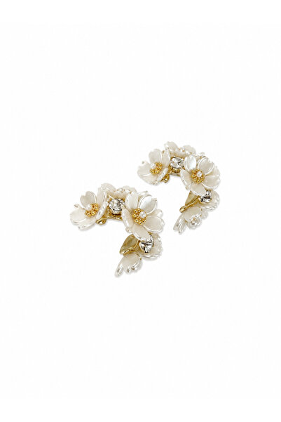 ByLindAtelier Positano Pearl Bloom Halka Küpe