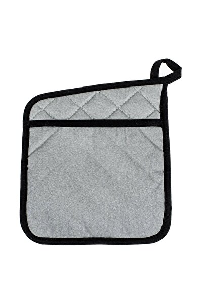 Z Store Prosop de bucătărie pentru grătar cu neopren - Argintiu și Negru, 19x...